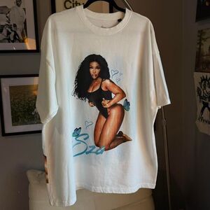 Rare SZA Sergio Calabasas Size M Oversized Heavy Cotton Shirt